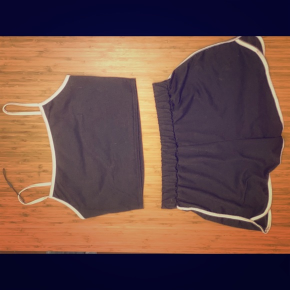 Zaful tank and shorts Black - Picture 1 of 2